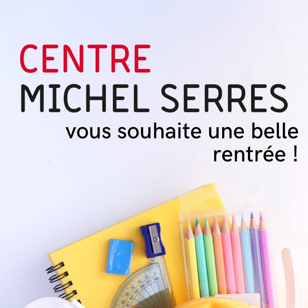 [#Rentrée2023] <a href="/CtrMichelSerres/">Centre Michel Serres</a> vous souhaite une belle rentrée ! 💻📚