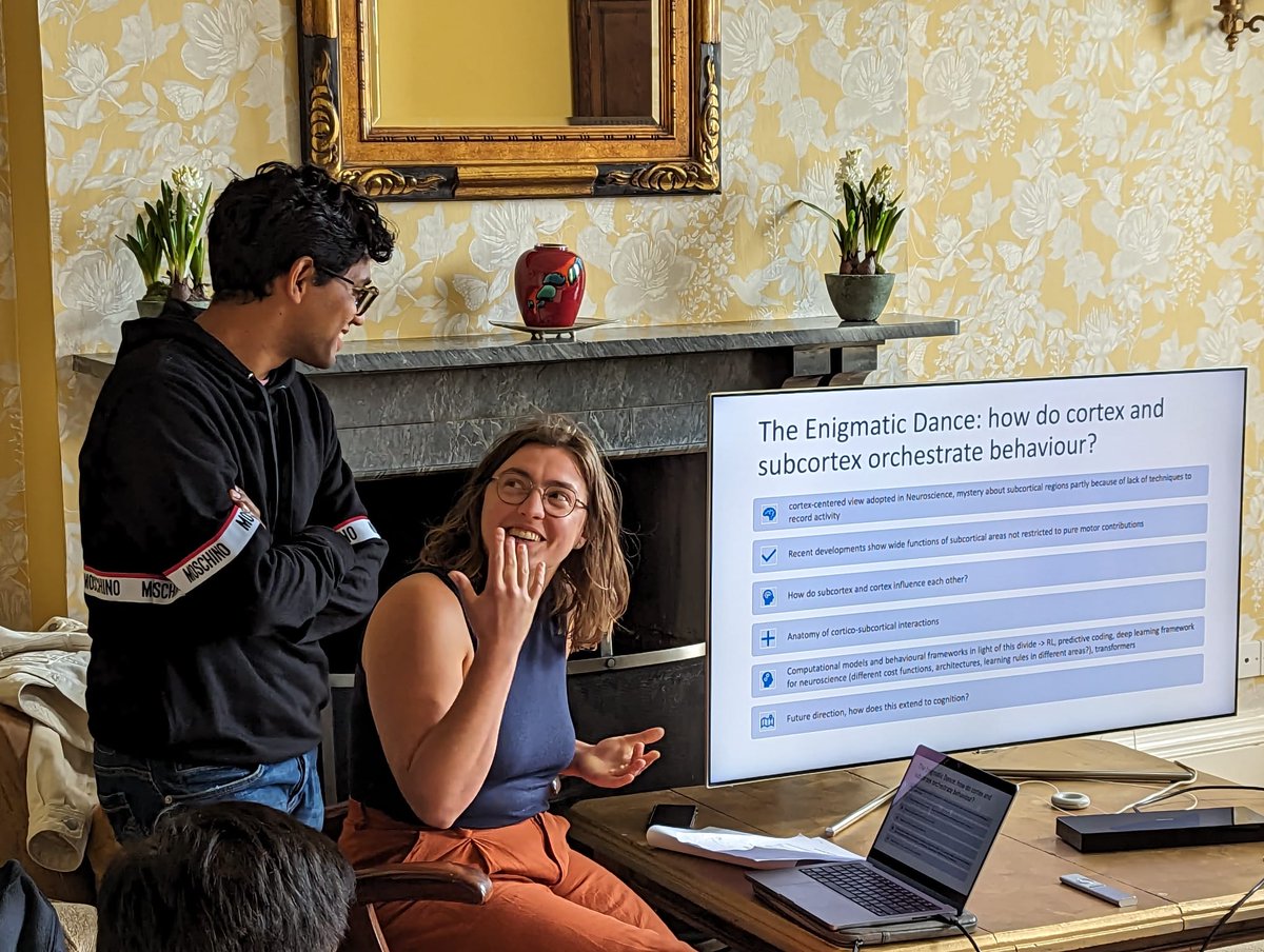 somnirons's tweet photo. And that's the end of our mini-neuroAI workshop/retreat. It was so much fun. Thank you all for joining. @boven_ellen @JoePemberton9 @dabalpedamonti @kevin_nejad @WillGreedy and our visitors @TheBrunoCortex @ClementineDomi6 @seanfw @zebkDotCom @eckstein_maria @colleenjgillon https://t.co/Kd2r1w4d3Q
