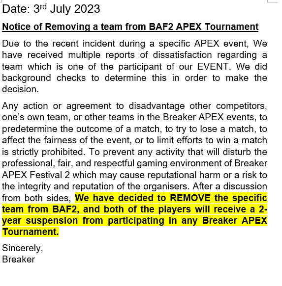 DawnBreaker0462's tweet photo. ANNOUNCEMENT REGARDING BAF2 
有關於BAF 2的通告  
#BAF2 #BreakerApexFestival2 https://t.co/TSQWowUHcF