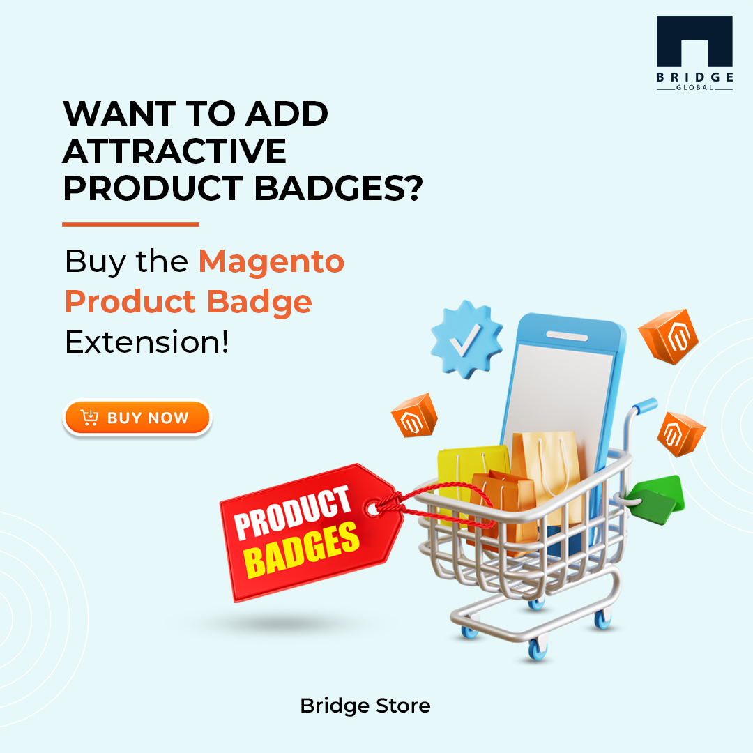 Bridge_Tweed's tweet image. Make your store’s product badges even more attractive with text or images with an amazing plugin - the Magento Product Badge #extension! Visit to shop now! bridge-global.com/store/product/…

#ecommercewebsites #ecommercesolutions #ecommercedevelopment #ecommercebusiness #ecommercestore