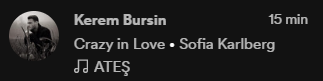 HanKerSpotify's tweet photo. Kerem has stopped listening https://t.co/yUrdxk0NE8