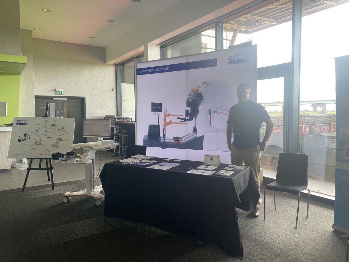 Ectron's tweet photo. All set up and ready to go @GMNISDN event. #GMNISDNConf23
Looking forward to meeting everyone and demonstrating AMADEO by @tyromotion 
#highdose #intensiveneurorehabilitation https://t.co/LJ6uuslMsN