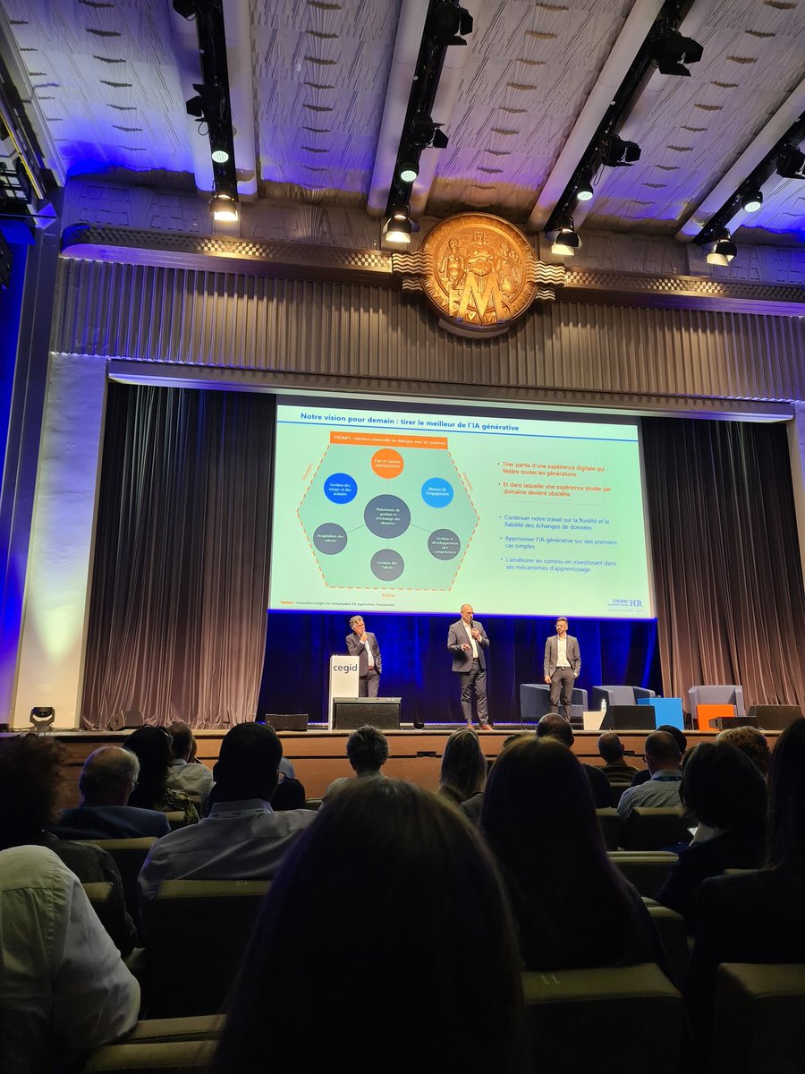 ThibaudBrunet's tweet photo. En direct du @CegidFrance Connections HR 2023 à la magnifique Maison de la Mutualité à Paris! 

IA générative et expérience digitale candidat au menu https://t.co/jl93yRZ5SJ