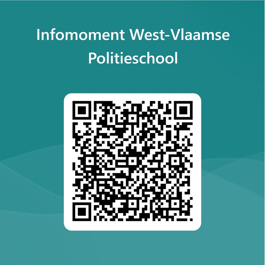 Op 26/09/2023 organiseert de WPS een infomoment. 
We gaan van start om 18.00 u en geven een uiteenzetting over de structuur en de werking van de politie, de selectieprocedure en een overzicht van de basisopleiding tot inspecteur.

Inschrijven kan via de QR-code!