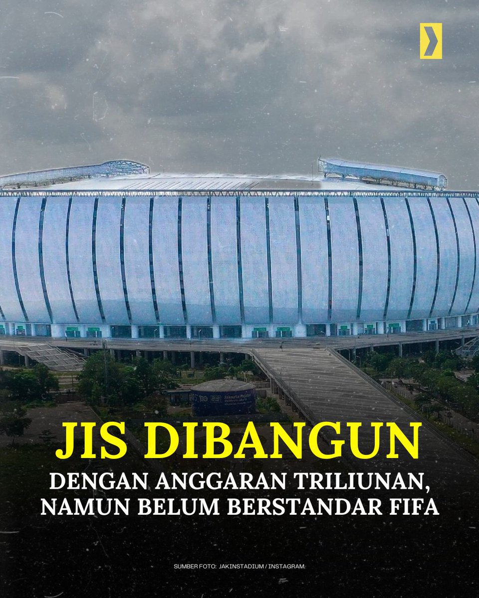 Jakarta International Stadium (JIS) yang dibangun dengan anggaran triliunan rupiah, ternyata tidak berstandar FIFA.

Hal ini diungkapkan oleh Menteri PUPR, Basuki Hadimuldjono ketika meninjau JIS bersama Ketum PSSI, Menpora, dan PJ DKI Jakarta, Selasa (4/7/2023).

Kok bisa ya? 👀