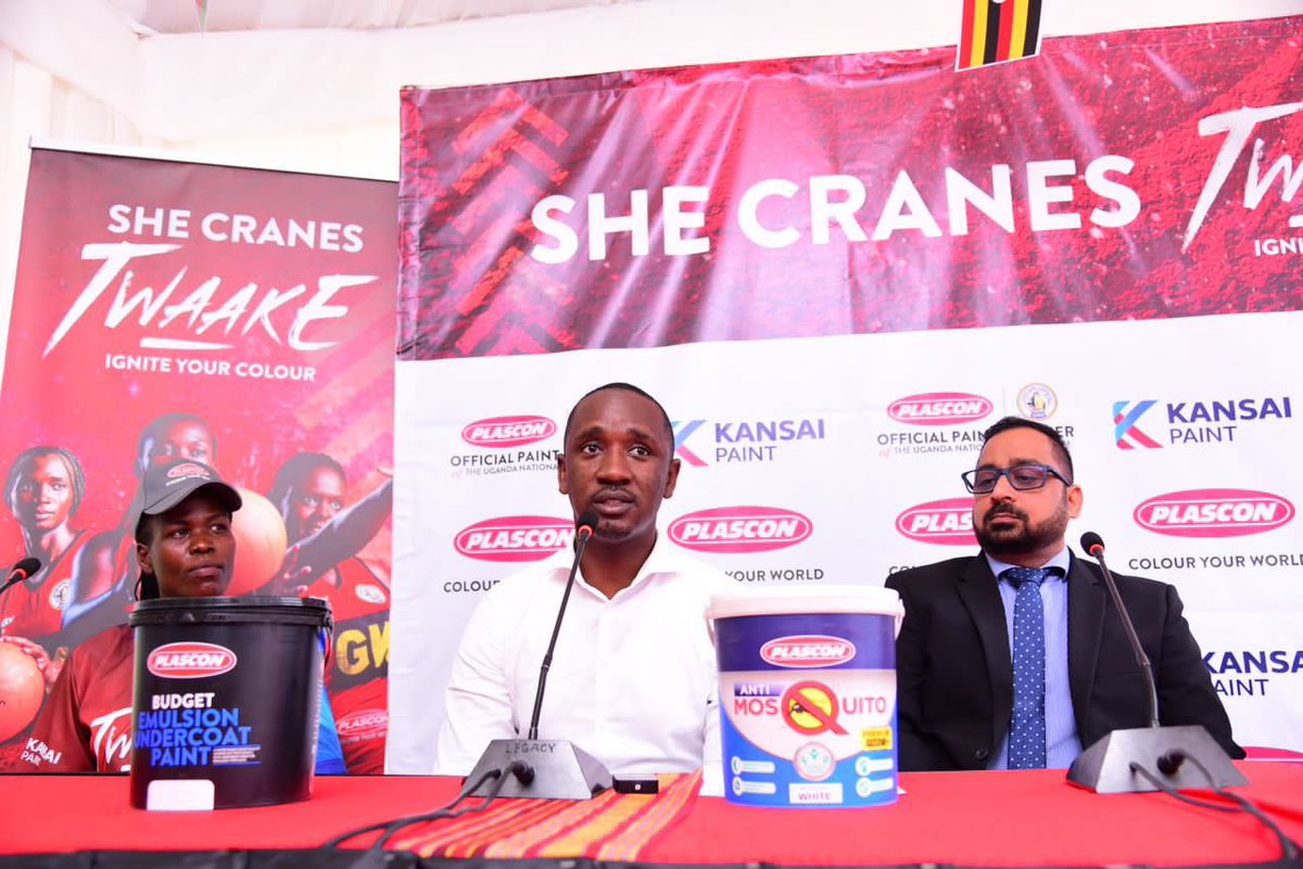 PlasconUganda's tweet photo. We have some exciting news to share with @shecranes256.🇺🇬

#IgniteYourColour #Twaake https://t.co/qZ07AlUE6o