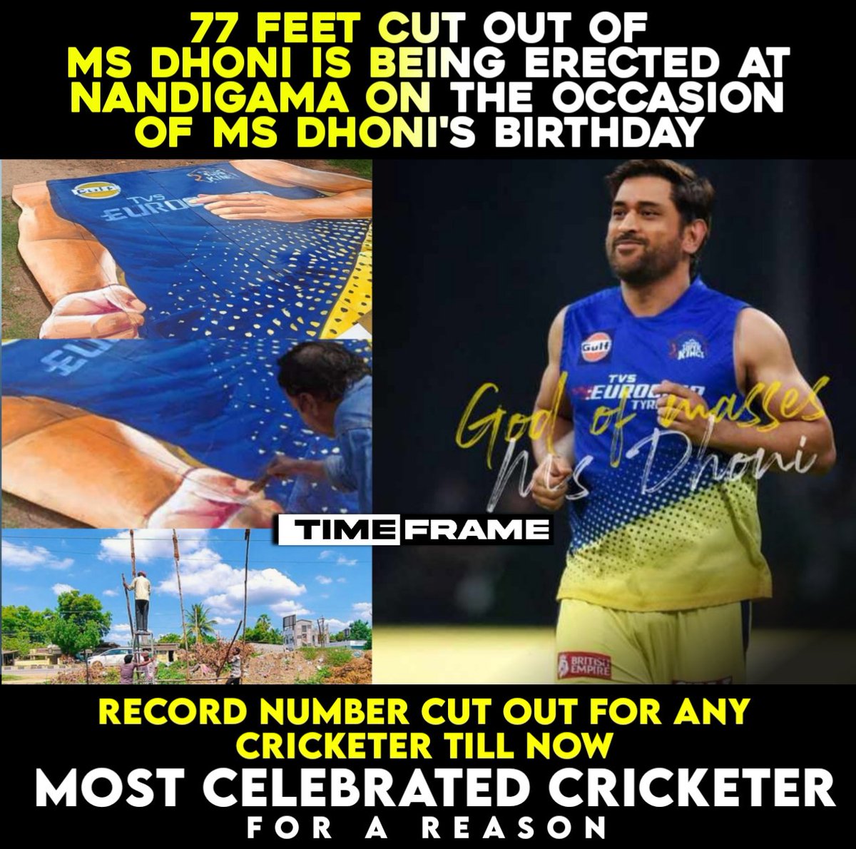 TimeFrame__'s tweet photo. #MSDhoni #Dhoni #DhoniBirthdayCDP https://t.co/jGfXdwtacb