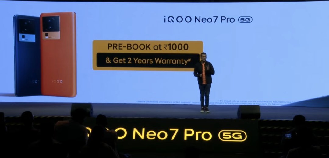 prathapgtech's tweet photo. Prebook the powerful iQOO Neo 7 Pro5G we will get extra warranty
#iQOONeo7Pro #iQOO #prathapgtech #Collab #PowerToWin #iQOONeo7Pro5G #5g #socialsauce #ssfam @rohanatal28 @shubhamRya #DualChipPower https://t.co/mWBjiRzIfo
