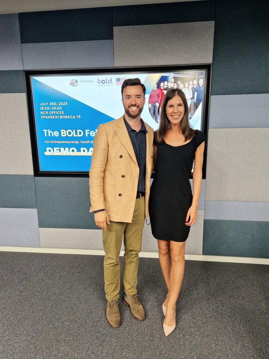 NinaCapric's tweet photo. Thank you to @Network2020 and @USEmbassySerbia for the privilege of hosting Demo Day at #NCRSerbia's Belgrade Campus during which BOLD fellows, young people who are just starting their entrepreneurial journey, pitched their ideas and business plans to key stakeholders. #NCRlife https://t.co/qk1ejLme8s
