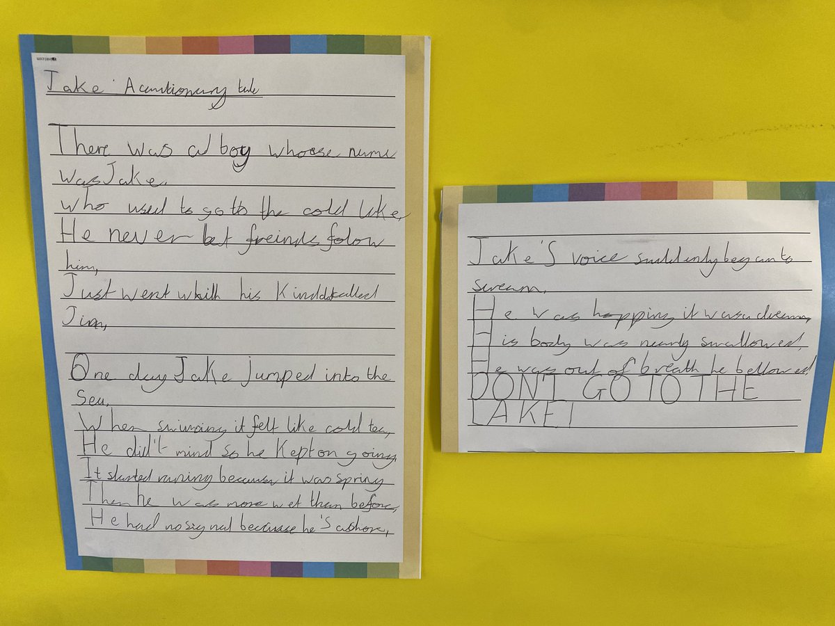 We have began implementing @theliteracytree at Poplars school this term. Take a look at some of the poetry our year 3 have worked on inspired by Jim’s Cautionary Tale! #teachthroughatext @EvolutionTrust