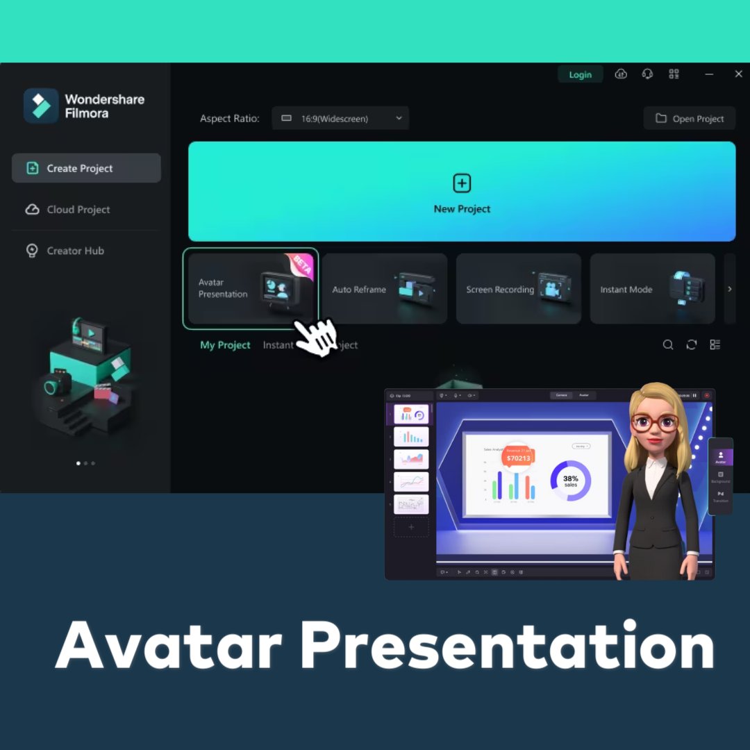 Filmora_Editor's tweet photo. How many of you tried the new Avatar Presentation feature in the latest Win version? We'd love to hear your feedback from the below comments!π #FilmoraTuesday https://t.co/p7n4Cyyrgo