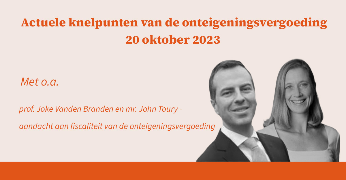 Boomjur_Antwerp's tweet photo. CROW-colloquium 'De onteigeningsvergoeding: actuele discussiepunten'
👉 20 oktober 2023 
📷met o.a. Joke Vanden Branden en John Toury. 
Alle info op https://t.co/nhCI4MQne3 

#onteigening #onteigeningsvergoeding #deskundigen #erelonen #eigendomsbeperking #fiscaliteit https://t.co/BVlT2WsLbB