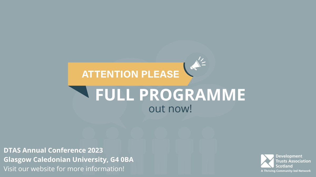 CommSharesScot's tweet photo. 📣DTAS Annual Conference Announcement!!

Our full programme is out now! Take a look on our website for more details &amp; to book your place on this year’s event. Places are filling up quick, so don’t miss your chance 👇

https://t.co/wxf4ei3lsR

#DTASis20 https://t.co/KKIDidz9Dz