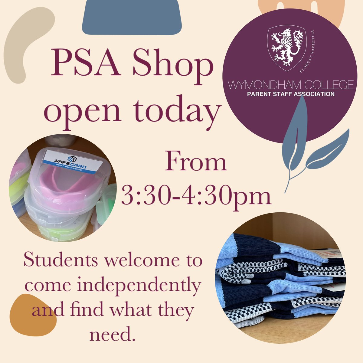 WymondhamColPSA's tweet photo. 🦁 If you can’t get to us pop us an email and we’ll see how we can help you! @WymondhamCol #volunteers #psa #uniform https://t.co/OVCHrs5nUO