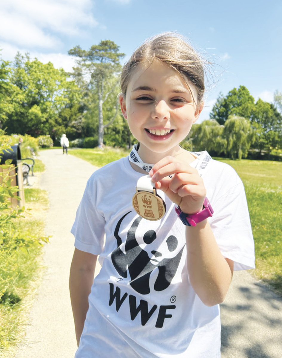 CuckfieldLife's tweet photo. Ten-year-old Katie has been hard at work fundraising for WWF - this time, she challenged herself to walk 100km in May. She completed the challenge on the last day of the month, and she's raised over £400! Well done Katie! See p22.

#cuckfield #bolnore #fundraising #wwf #challenge https://t.co/ktq7JkO20K