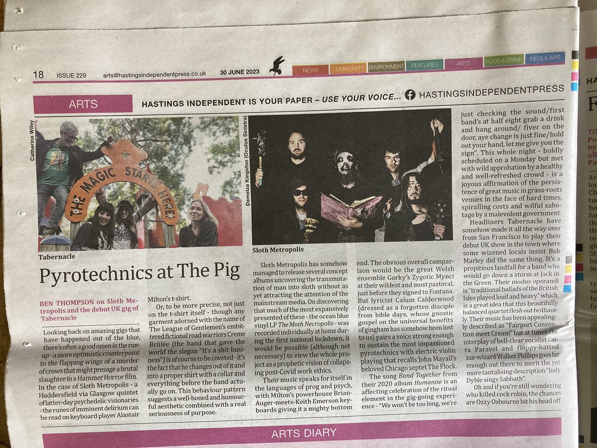 This week’s London Ear with an imaginary session from <a href="/SlothMetropolis/">Sloth Metropolis</a> is now on <a href="/ResonanceFM/">Resonance FM</a> mixcloud, and you can also read about their amazing live show in this week’s Hastings Independent 

mixcloud.com/Resonance/the-…