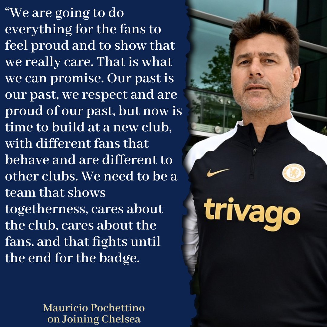TheCFCTALKPod's tweet photo. Mouricio's Thoughts 💭 

Pochettino speaks on Chelsea and his plans ahead of the pre-season!

#ChelseaFC | #CFC | #Pochettino 

Your thoughts?👇 https://t.co/VKscJFfREo