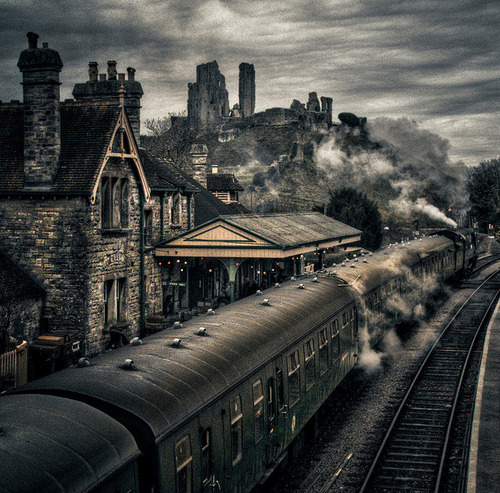 Corfe Castle, Dorset, England #CorfeCastle #Dorset #England angelinaclark.com