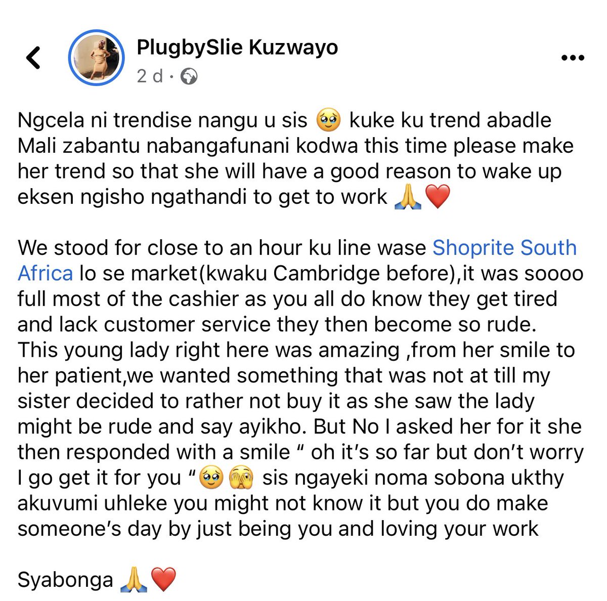 AdvoBarryRoux's tweet photo. Her name is Nqobile. She’s super humble and helpful. https://t.co/qKSJa8aXb4