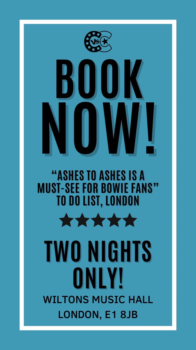 cabaretVScancer's tweet photo. Kooks, continue the celebration of #Ziggy50 at Ashes to Ashes!

A night of dazzling cabaret, circus and burlesque in tribute to #DavidBowie 

Only at @WiltonMusicHall July 19 &amp; 20

https://t.co/pdiO1OpuIH

 ⭐️⭐️⭐️⭐️⭐️
“HOLY SMOKES Ashes to Ashes was incredible”

#Nightout #bowie https://t.co/9dlJJwGtJh