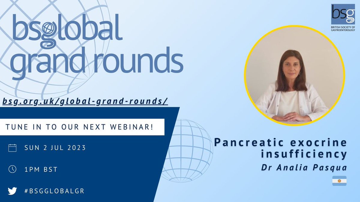 BSG (@britsocgastro) on Twitter photo Don't forget to watch our seventh episode of #BSGlobalGR. Brought to you by
<a href="/BSGInternatnl/">BSG International</a>, this episode covered pancreatic exocrine insufficiency.
<a href="/omar_elshaarawy/">Omar Elshaarawy</a>
Click the link below to catch up!π
bit.ly/3CNL7tx Don't forget to watch our seventh episode of #BSGlobalGR. Brought to you by
<a href="/BSGInternatnl/">BSG International</a>, this episode covered pancreatic exocrine insufficiency.
<a href="/omar_elshaarawy/">Omar Elshaarawy</a>
Click the link below to catch up!π
bit.ly/3CNL7tx