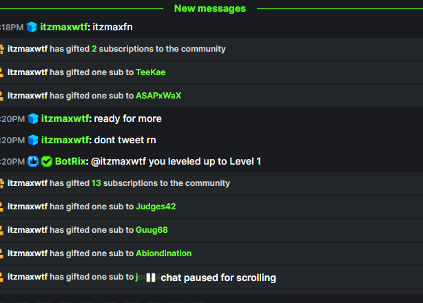 HOLY SHIT <a href="/itzmaxFN/">77Max</a>  just came in and dropped 20 gifted... My mind is blown... Make sure you go follow his kick hes grinding to affiliate
30/75  kick.com/itzmaxwtf #KickStreamer