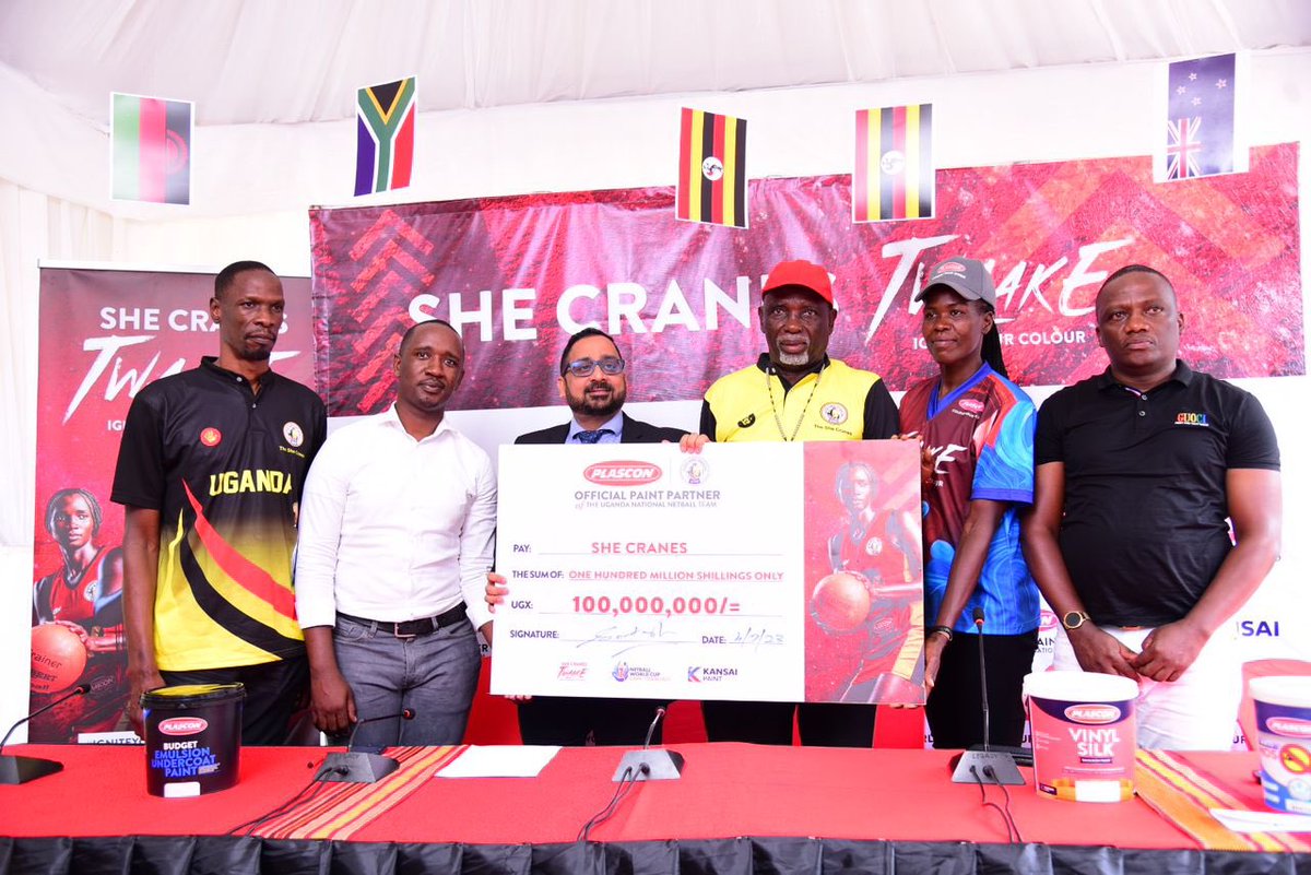 PlasconUganda's tweet photo. 🗞️ 

We have renewed our commitment with a UGX 100M sponsorship package towards Uganda’s Netball National Team (@shecranes256) as the team prepares for the upcoming Netball World Cup 2023, due July 28 – August 6 in Cape Town, South Africa.

#IgniteYourColour #Twaake https://t.co/C3rjPVHEsH