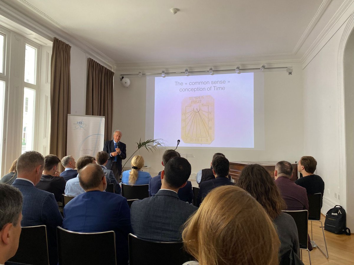 Thibault Damour, theoretical physicist &amp; emeritus professor at IHES, is discussing the concept of #time in the work of #Proust and #Einstein today <a href="/ifru_london/">Institut français UK</a>, at an event organised in partnership with <a href="/AmbascienceUK/">Ambascience UK</a>