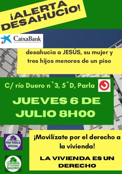 Aquí dejamos la convocatoria, esperemos que seamos muchas de la <a href="/AlertaDesahucio/">Coordinadora de Vivienda de Madrid</a>