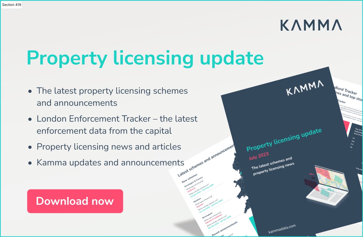Each month, we provide the latest scheme announcements and #property #licensing news.

July's edition discusses new licensing schemes in Walsall and Middlesbrough, how more than £900,000 in #fines has been issued in first half of 2023 alone, and more...

kammadata.com/news/2023/07/p…