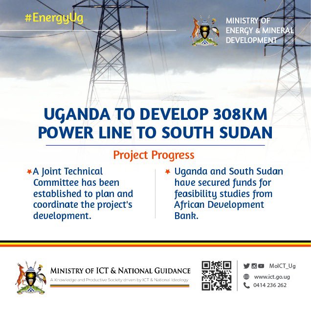 Great news for Uganda and South Sudan!African Development Bank (AfDB) has secured funds for feasibility studies on this new project which will be led by a consortium of CESI S.p.A(Italy),ELC Electroconsult S.p.A. and Colenco Consulting Ltd. Exciting times ahead!#EnergyUg