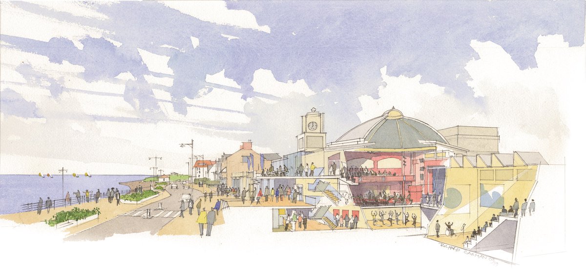 Diolch | thank you. We had a great response to the @GrandPavilion redevelopment plans yesterday. They are available to view until 16 July. If you are unable to visit in person, you can see the proposals here: awen-wales.com/our-future/ and complete our online survey. Links below.