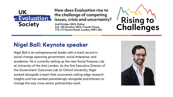 We're very excited to have <a href="/nigel_ball/">Nigel Ball</a>, the Director of the Social Purpose Lab at <a href="/UAL/">University of the Arts London</a>, joining us as one of our #keynotespeakers at #ukesconf23. The line-up just keeps getting better!

Click here to find out more and register to attend:
lnkd.in/e3fWWbU4