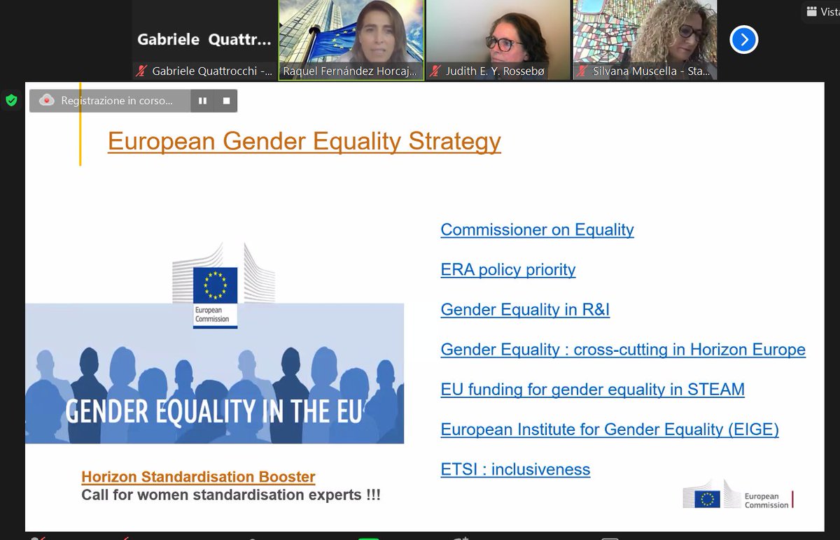 🔴LIVE FROM #WomeninICTstandards
👩 Raquel Fernández Horcajada - <a href="/REA_research/">European Research Executive Agency</a>  (<a href="/EU_Commission/">European Commission</a> ):
🚀 "After 1 year of implementation of <a href="/HSboosterEU/">HSboosterEU</a> 43% of applicants are women"
💜 Join us now: tinyurl.com/57tpbtj6
#standards #standardisation <a href="/HSboosterEU/">HSboosterEU</a> <a href="/STAND4EU/">STAND4EU</a>