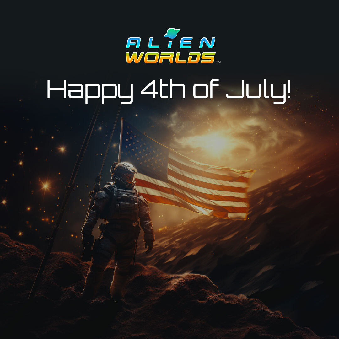 AlienWorlds's tweet photo. Happy 4th of July, Explorers!!👽