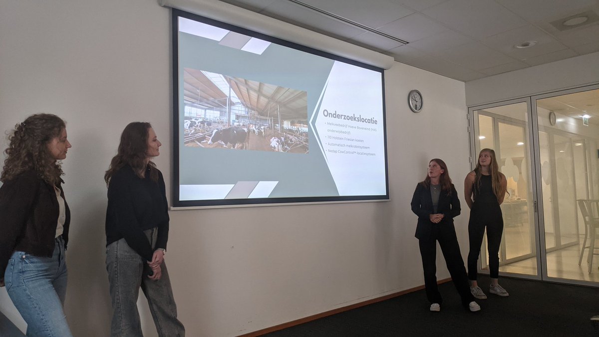 Lenny van Erp (@lennyvanerp) on Twitter photo Presentatie jaarproject TB - voorspellen wachttijd voor de melkrobot en drinktijd mbv het locatiesysteem #lectoraatPLF <a href="/greenacademyHAS/">HAS green academy</a> Presentatie jaarproject TB - voorspellen wachttijd voor de melkrobot en drinktijd mbv het locatiesysteem #lectoraatPLF <a href="/greenacademyHAS/">HAS green academy</a>