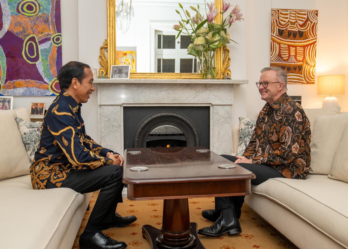 Such a pleasure to host you, President Widodo.
