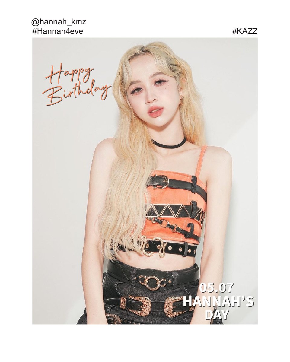 HAPPY BIRTHDAY TO HANNAH <a href="/Hannahrsb/">Hannah</a>💗 

สุขสันต์วันเกิดนะคะแฮนน่า วันเกิดปีนี้ขอให้แฮนน่าแซ่บจี๊ดยิ่งกว่า! มีเสียงหัวเราะ มีรอยยิ้มในทุก ๆ วัน สดใสแบบนี้ตลอดไปนะคะ 🤍

#KAZZMAHAZINE #Hannah4EVE