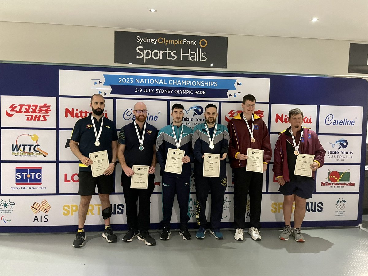 tabletennisvic's tweet photo. 🏓PARA TEAM MEDALS🏓

It’s been a golden day for our Victorian Para athletes! Well done Chris, Danni, Trevor, Sam, Nathan, Jake and Rory 🥇🥇🥇 #TeamVIC #TakeItToTheTable https://t.co/BOKUuILX7K