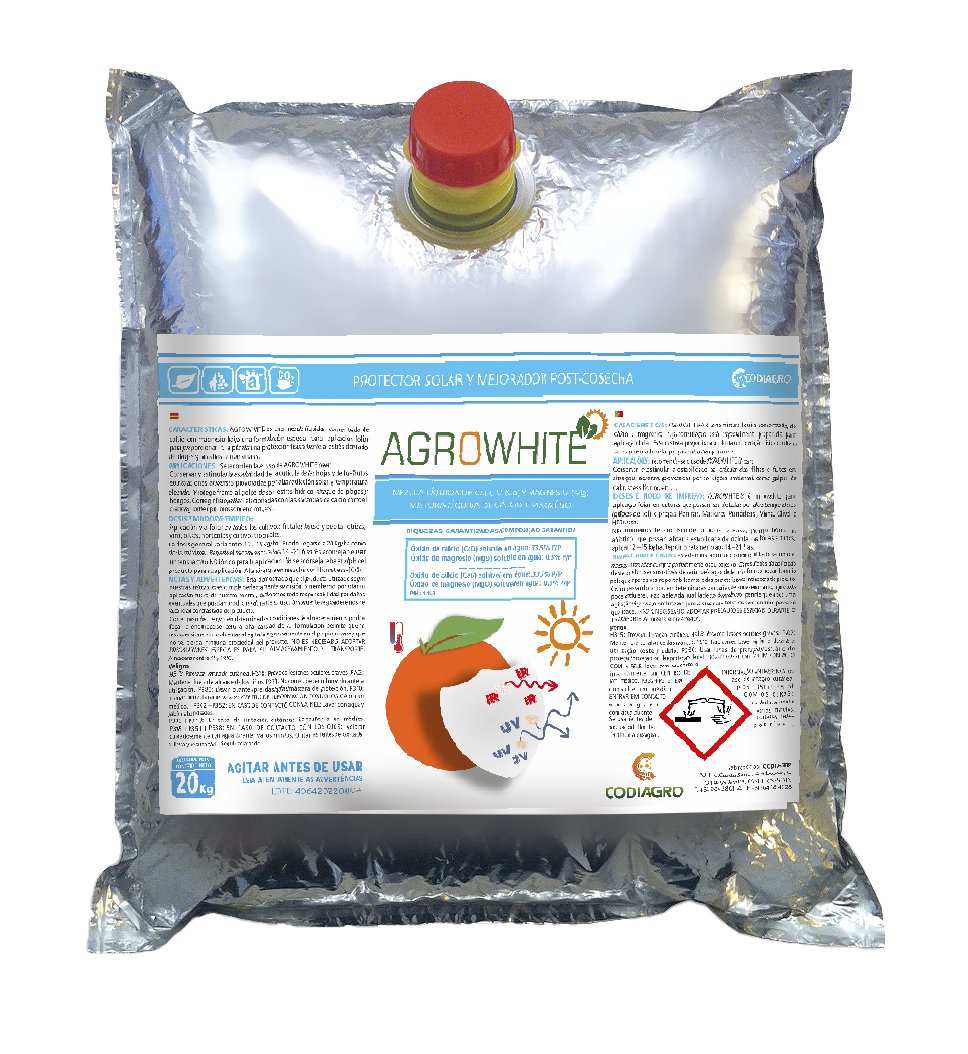 _Codiagro's tweet photo. Ante temperaturas tan extremas como se avecinan, aconsejamos proteger el cultivo con un agente cobertor de película líquido como #Agrowhite en combinación de #Hidrostress40 de #Codiagro, un excelente osmorregulador natural que evita la deshidratación de forma sistémica. https://t.co/87khrPIIB4