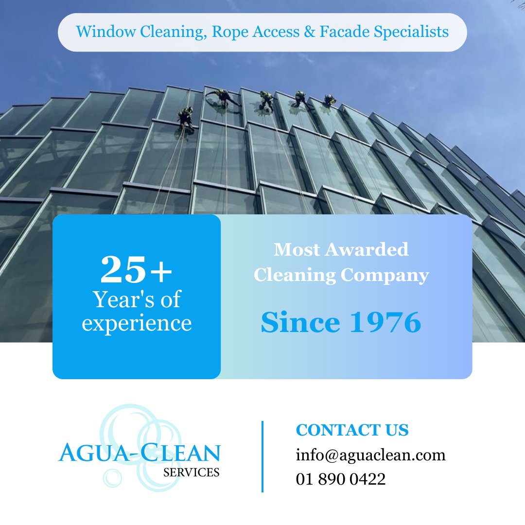 #AguaCleanServices #ProfessionalCleaning #ProfessionalCleaningServices #MostAwardedCompany #MostAwardedCleaningCompany #Since1976 #Donabate #Ireland
