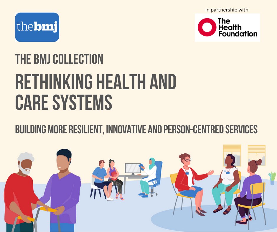 bmj_latest's tweet photo. 📢 Introducing a NEW @bmj_latest Collection w/@HealthFdn
Discover how health and care services can transform and overcome long standing challenges in the post-pandemic era 🏥💡
Explore the Collection here: https://t.co/zzkpxWrep2
#RethinkingSystems #Healthcare #SocialCare https://t.co/8DOuR4Od9L