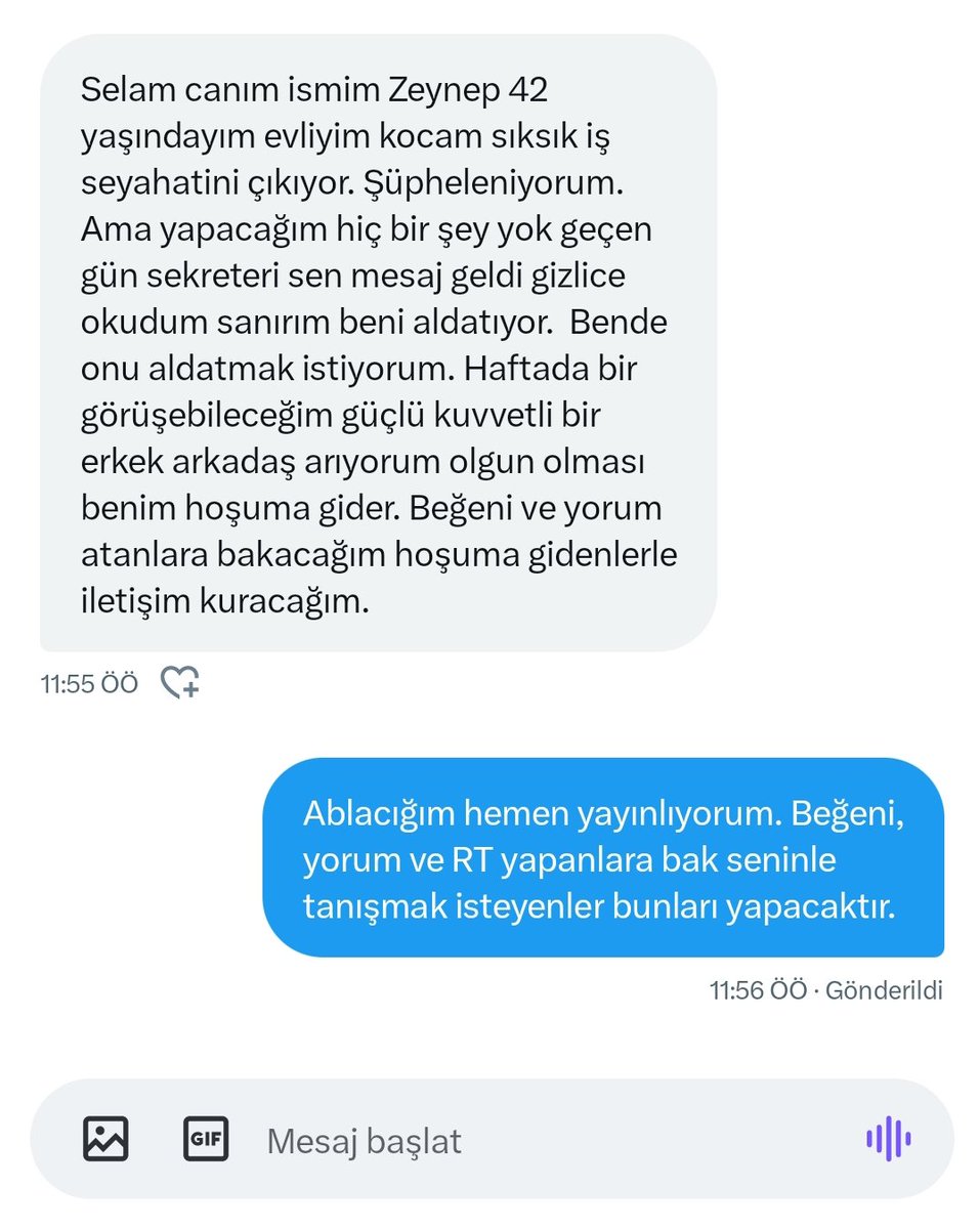 42 yaşında evli Zeynep ablam kaçamak arıyor.