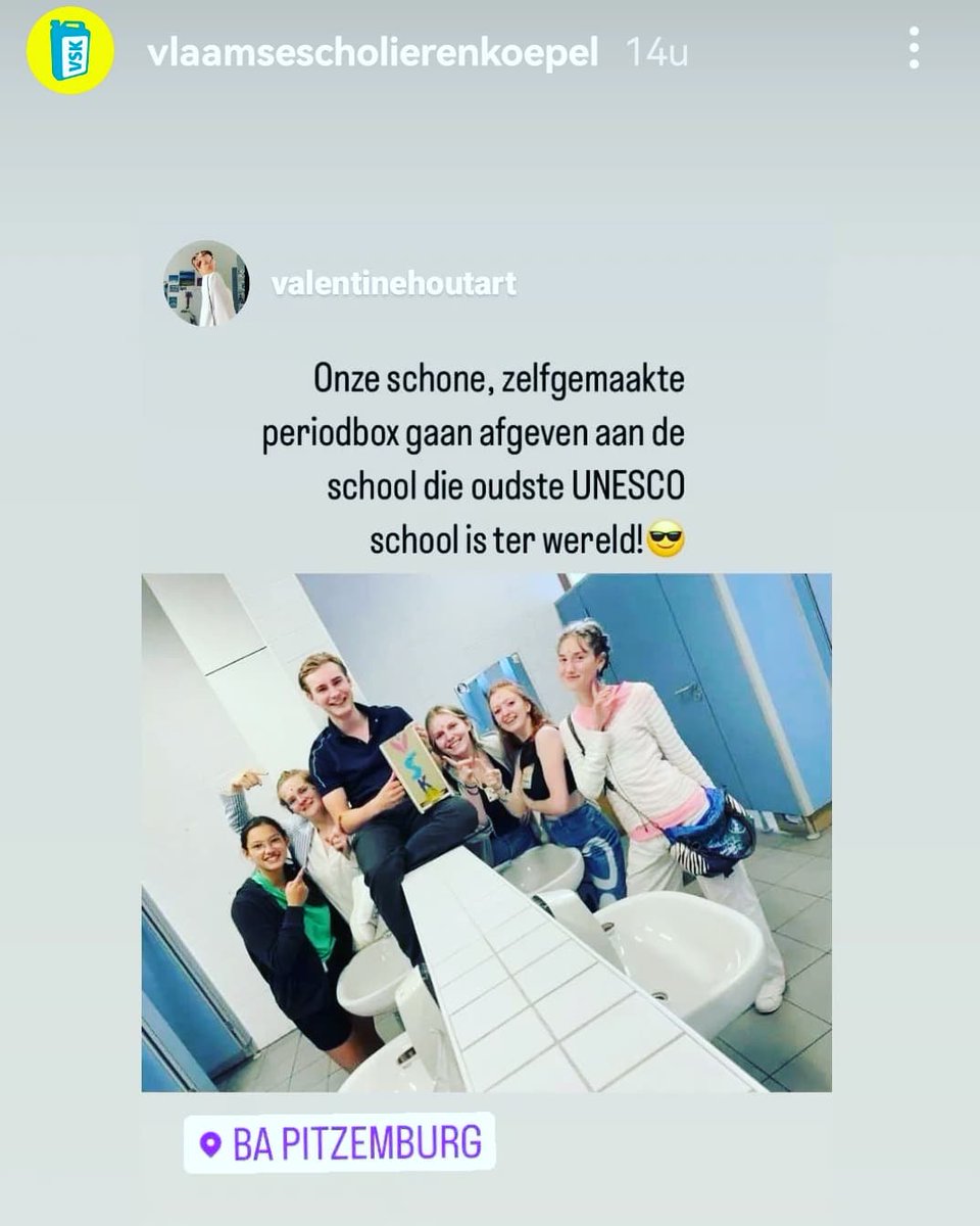 BAPitzemburg's tweet image. Gisteren kregen we bezoek van enkele jongeren die een zelfgemaakte menstruatiebox kwamen afgeven. Bedankt @VSKnet voor dit mooi initiatief. @GO_onderwijs #helemaalGO @StadMechelen @unescovl
@SDGsInSchools #SDG4 #SDG5 #SDG10