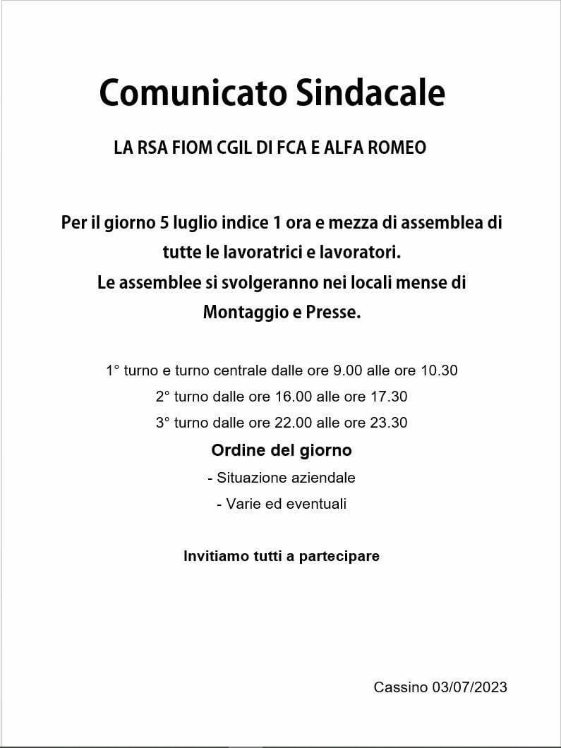 GiannoneGerardo's tweet image. A Melfi la fanno unitaria a cassino la fa solo la Fiom mentre a pomigliano non la facciamo.., tre modi diversi per gestire uno sciopero che dovrebbe essere unitario #10Luglio #scioperonazionale #metalmeccanici #fim #FiomCgil #Uilm