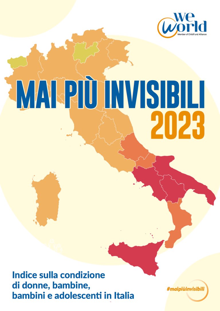 Rapporto di WeWorld “Mai più invisibili 2023”: i dati sulla condizione di donne e bambini in Italia
➡️ minorididiritto.org

#WeWorld #maipiùinvisibili #inclusione #donne #bambini #bambine #povertà #esclusione