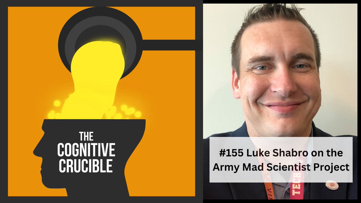Futurist Luke Shabro discusses first principles thinking and the US Army <a href="/ArmyMadSci/">U.S. Army Mad Sci</a> initiative.  <a href="/TRADOC/">U.S. Army TRADOC</a> <a href="/armyfutures/">Army Futures Command</a> information-professionals.org/episode/cognit…