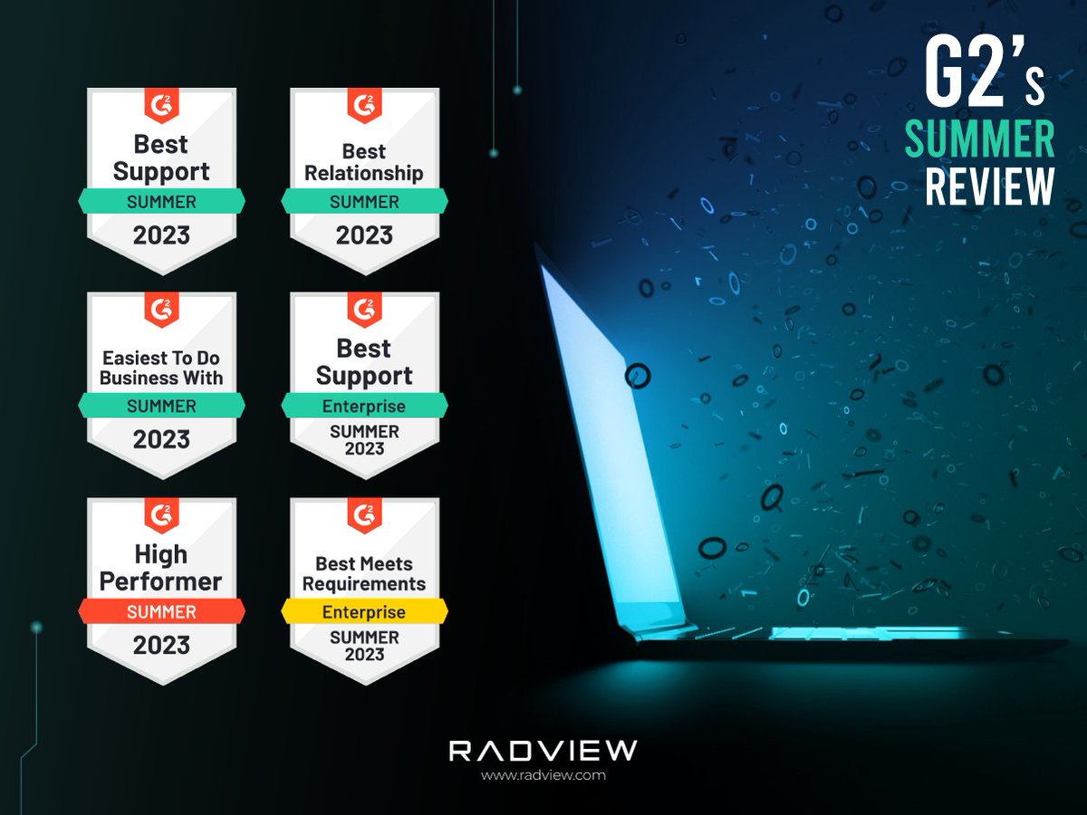 RadViewSoftware's tweet photo. #RadView tops #G2SummerReview’s #RelationshipIndex for #LoadTesting; while earning three more prestigious badges! See why RadView is the leader in #loadtestingsolutions: https://t.co/EP2wFlv8qB https://t.co/Qs3VIBurfi