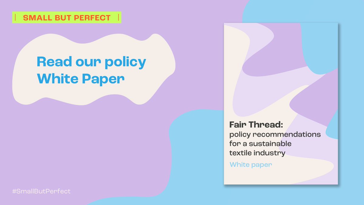 Fashion Revolution (@fash_rev) on Twitter photo Our new White Paper, Fair Thread, identifies the gaps in legislation needed to achieve systemic change in the fashion industry, with recommendations to ensure SMEs are well-equipped to drive this.
Read more: issuu.com/fashionrevolutā¦
#SmallButPerfect <a href="/Unibocconi/">UniversitĆ Bocconi</a> <a href="/FairTradeFTAO/">Fair Trade Advocacy Office</a> Our new White Paper, Fair Thread, identifies the gaps in legislation needed to achieve systemic change in the fashion industry, with recommendations to ensure SMEs are well-equipped to drive this.
Read more: issuu.com/fashionrevolutā¦
#SmallButPerfect <a href="/Unibocconi/">UniversitĆ Bocconi</a> <a href="/FairTradeFTAO/">Fair Trade Advocacy Office</a>