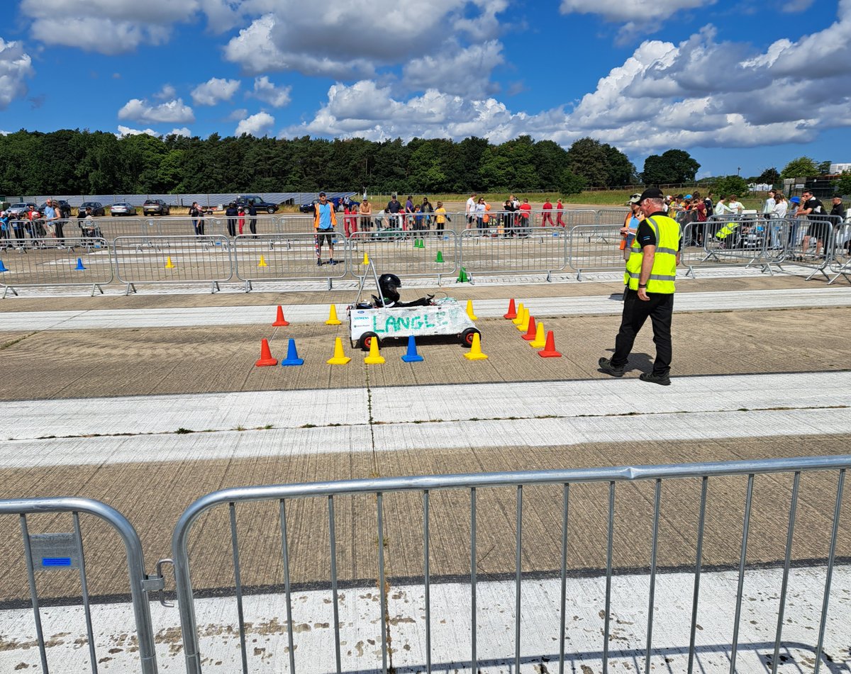 Langley_School's tweet photo. Congratulations to The Langley Bullet 'green power goblin go-kart team', who won the best-presented team and came third in the Oval Racing Competition. 

The team worked hard together to prepare the go-kart and used old plastic milk bottles to create the bodywork. https://t.co/HvlNhCi3LS